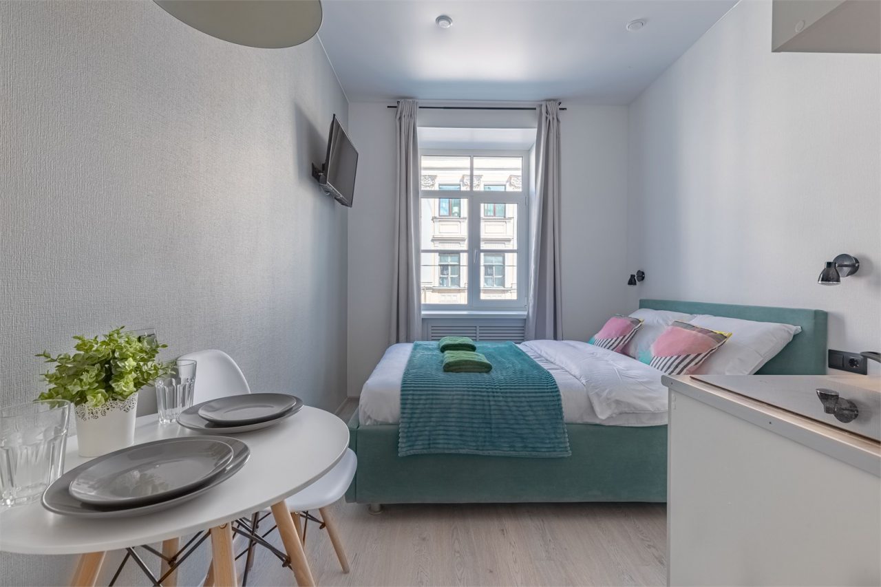 Двухместный номер, полностью оборудованный для проживания