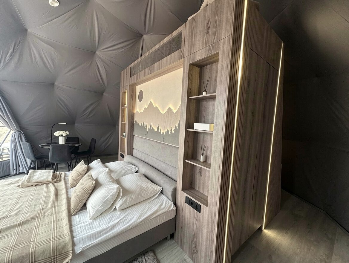 Номер (Геокупол кофорт), База отдыха Лапландская деревня