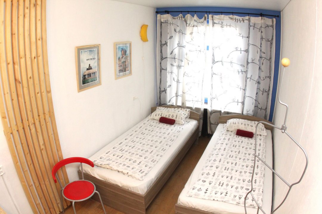 Двухместный (Двухместный стандарт с раздельными кроватями) хостела Bed&Bike Hostel, Санкт-Петербург