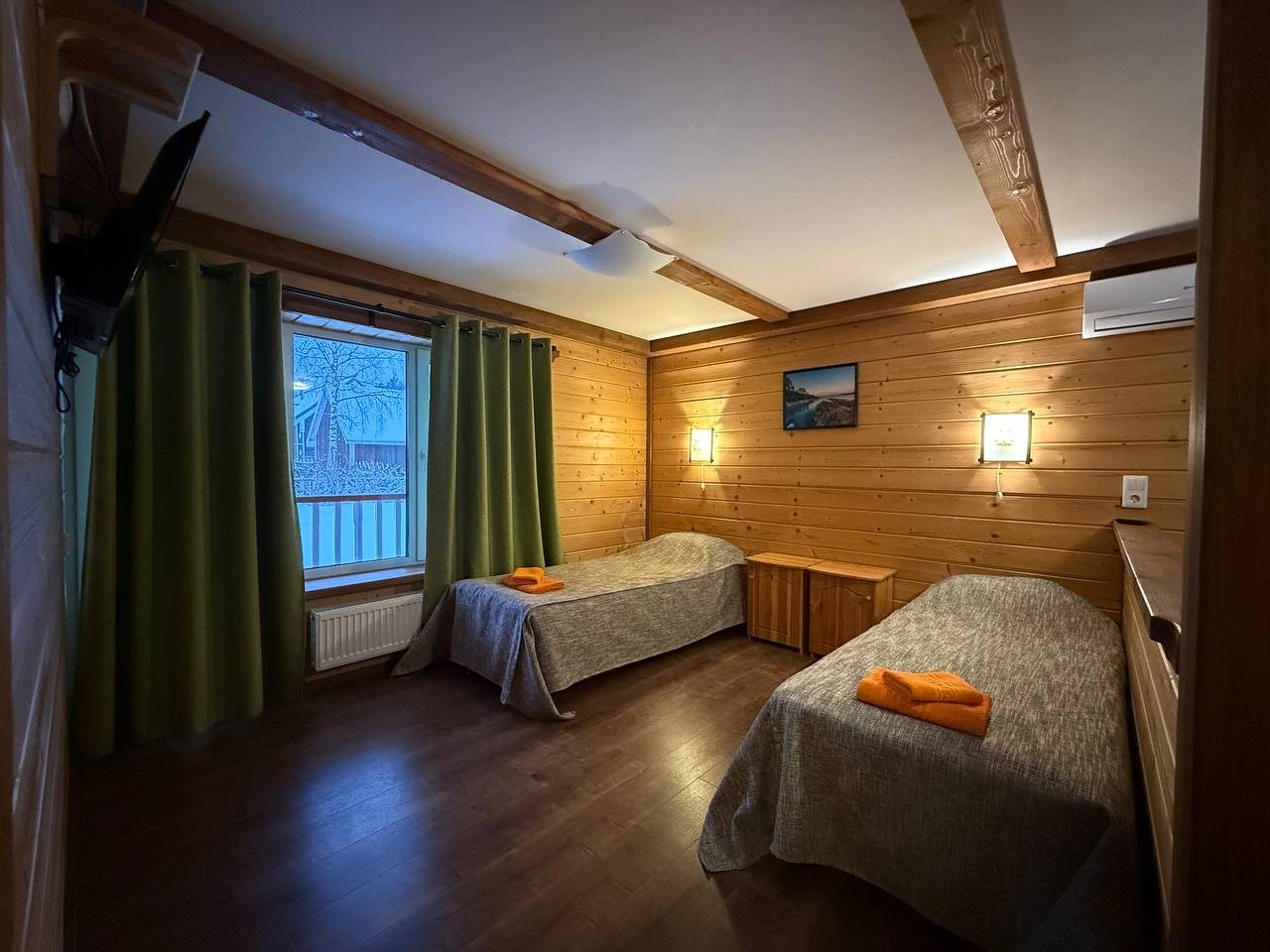 Двухместный (Стандарт с раздельными кроватями в Норвежской деревне), База отдыха Времена года