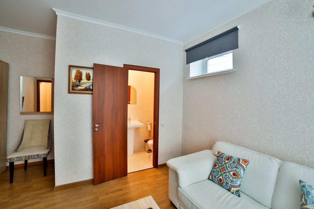 Двухместный (№1 Улучшенный двухместный номер с двуспальной кроватью) апарт-отеля EVA, Химки