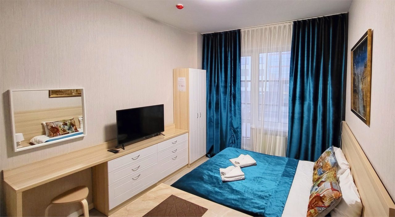 Трёхместный и более (Однокомнатные апартаменты Comfort Plus с кондиционером) апартамента Park In Pulkovo Apartments, Санкт-Петербург