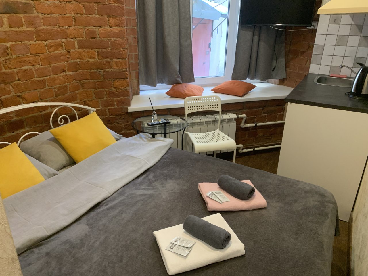 Двухместный (Двухместные апартаменты с кроватью), Апартаменты Три Совы