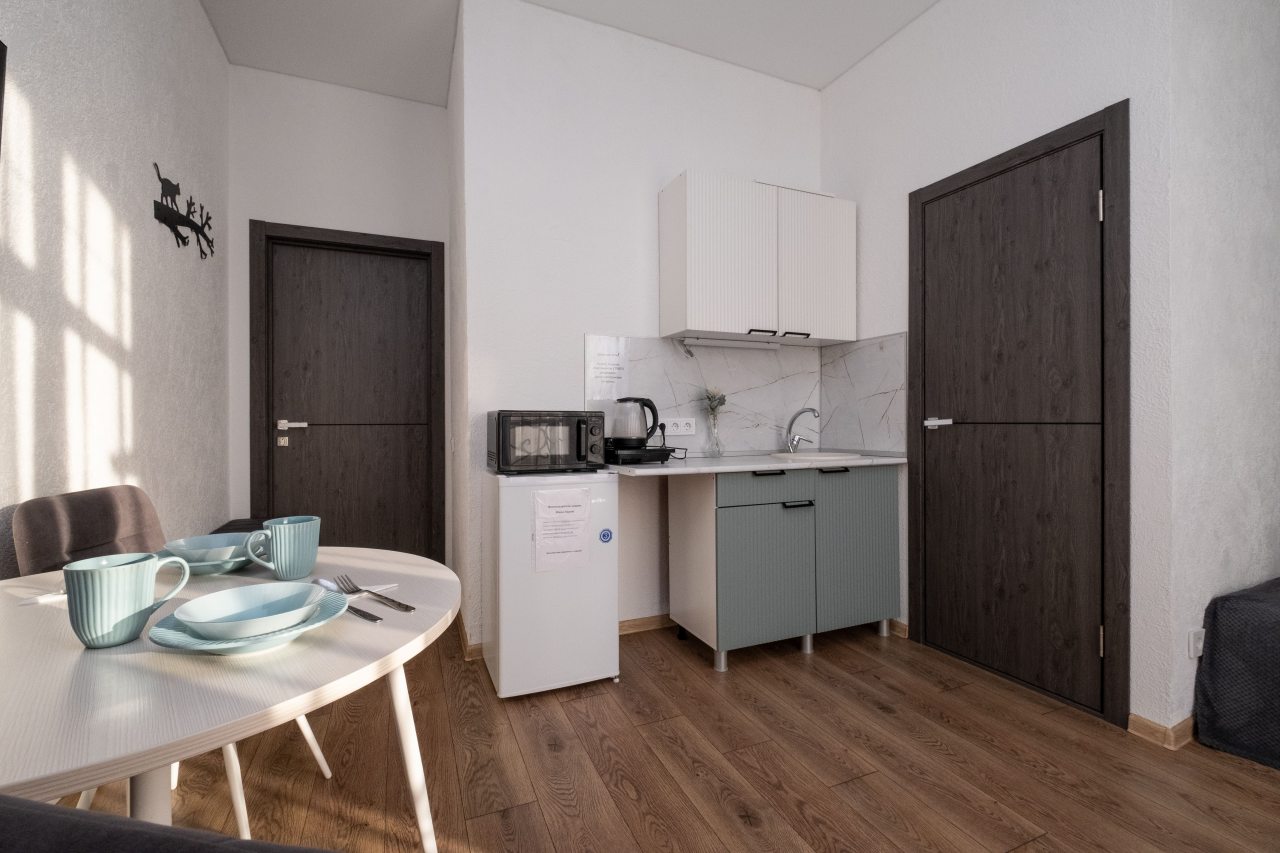 Двухместный (Студия №7-2 на 3 этаже), Апартаменты У метро Суконная Слобода