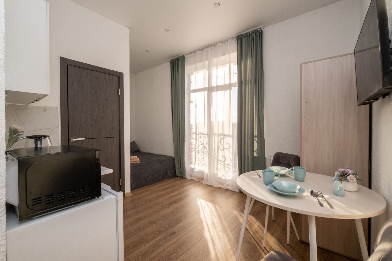 Двухместный (Студия №7-2 на 3 этаже), Апартаменты У метро Суконная Слобода