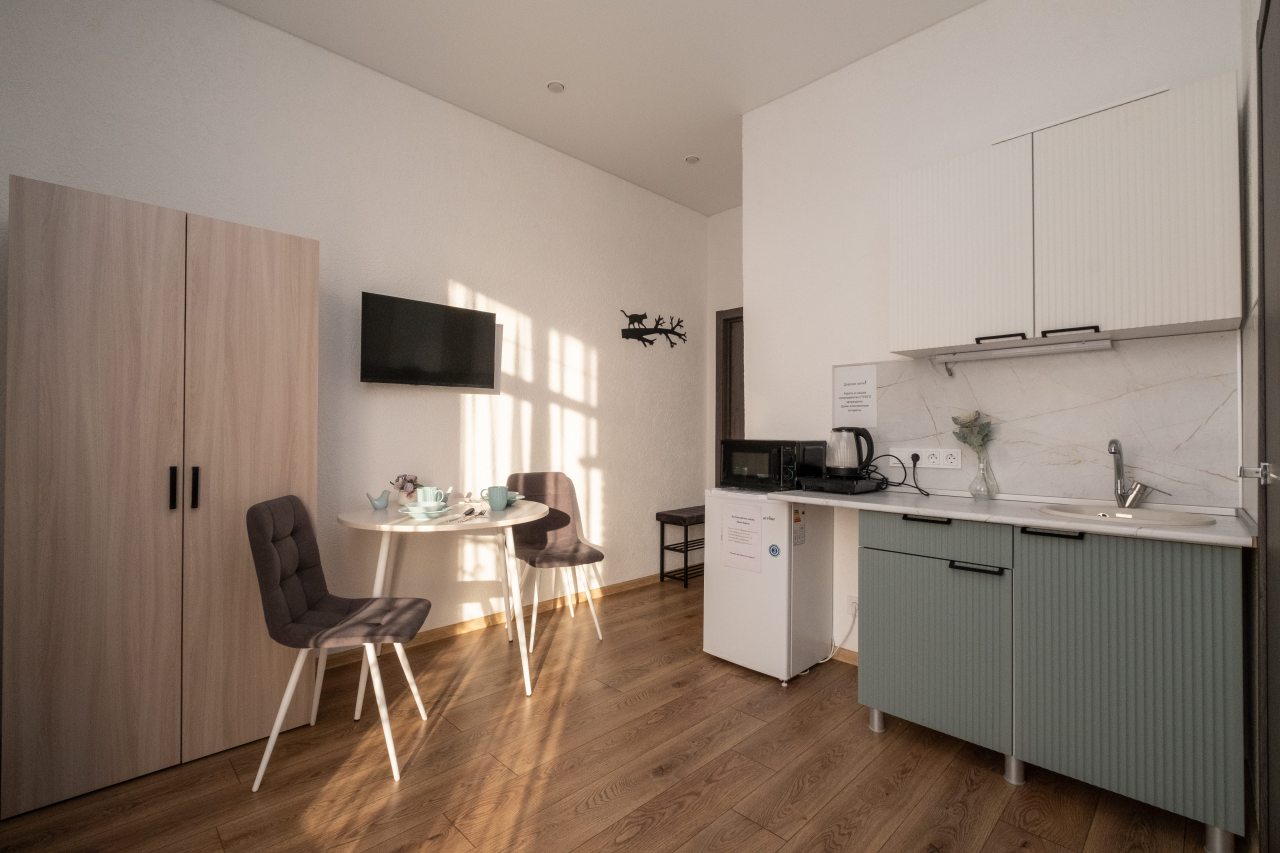 Двухместный (Студия №7-2 на 3 этаже), Апартаменты У метро Суконная Слобода