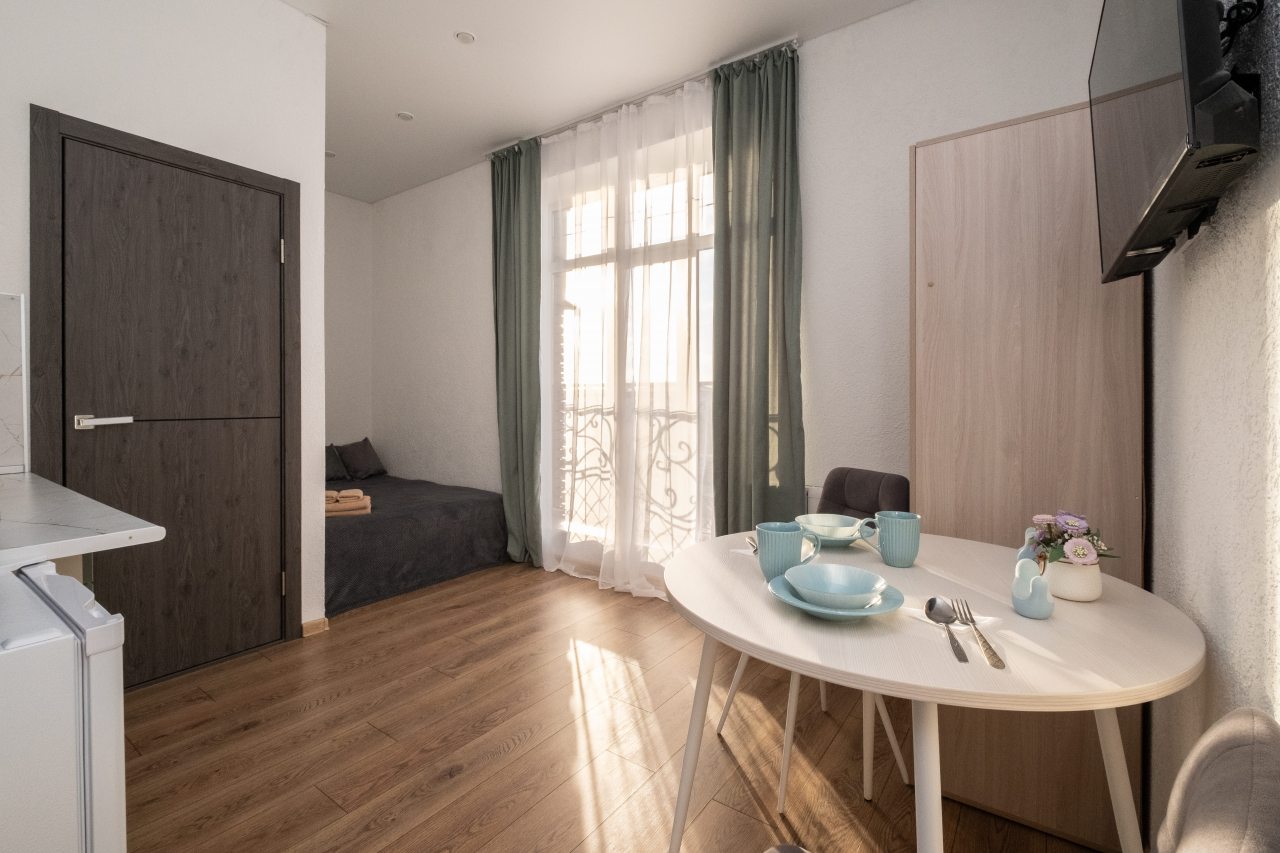 Двухместный (Студия №7-2 на 3 этаже), Апартаменты У метро Суконная Слобода