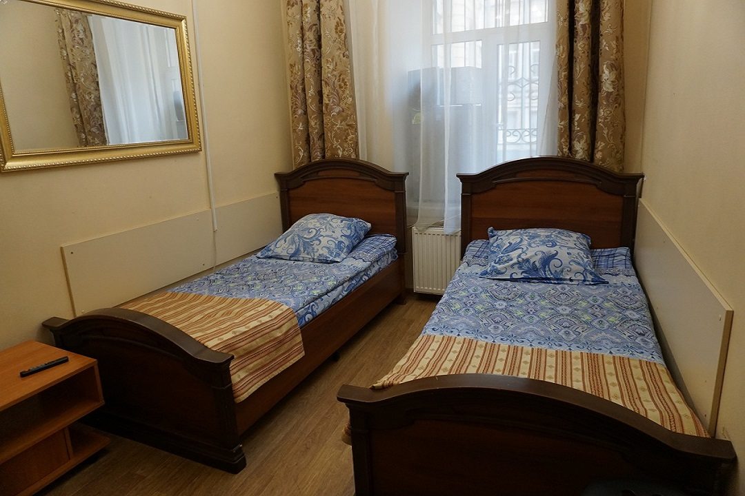 Двухместный (Стандартный двухместный номер с 2 односпальными кроватями) мини-отеля Милора, Санкт-Петербург