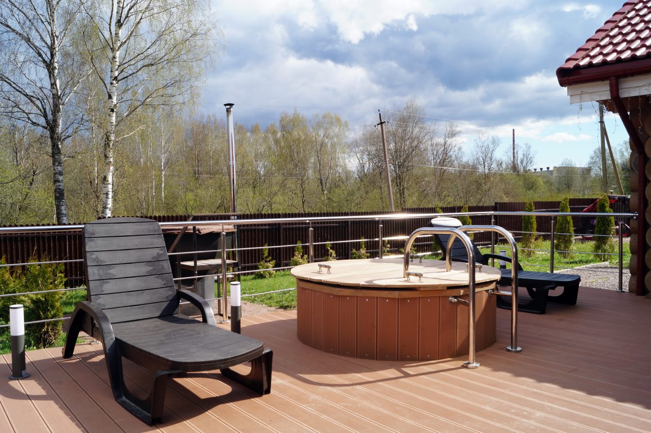 Купель на террасе