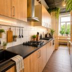 Общая кухня, Апарт-отель Двухуровневые апартаменты Apartico на Коломенской