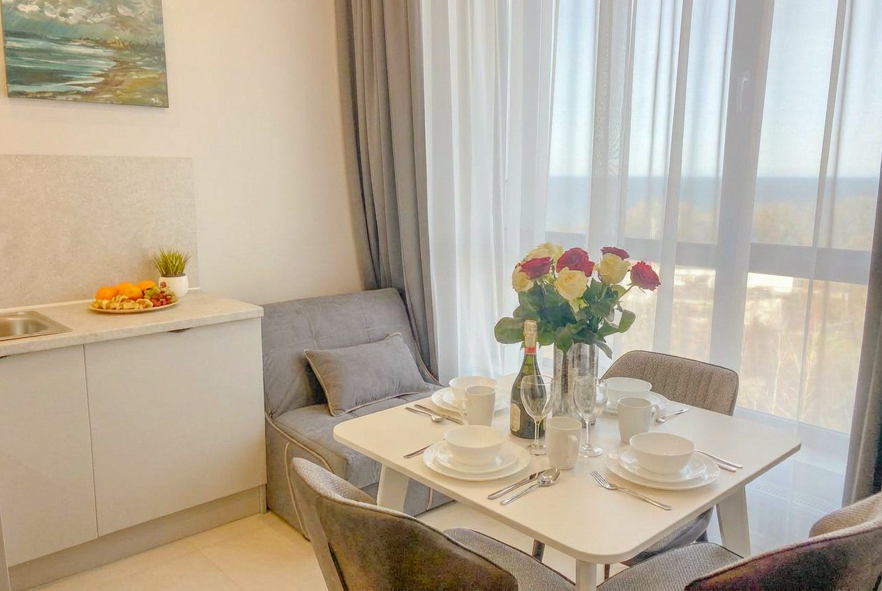Апартаменты (Sun City Apartments 3 на 9 этаже с видом на море), Апартаменты Сан Сити Апартментс 3