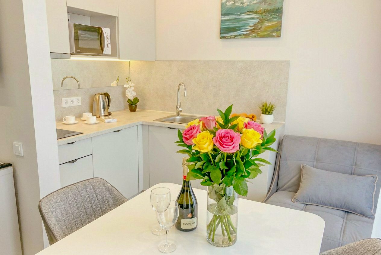 Апартаменты (Sun City Apartments 3 на 9 этаже с видом на море), Апартаменты Сан Сити Апартментс 3