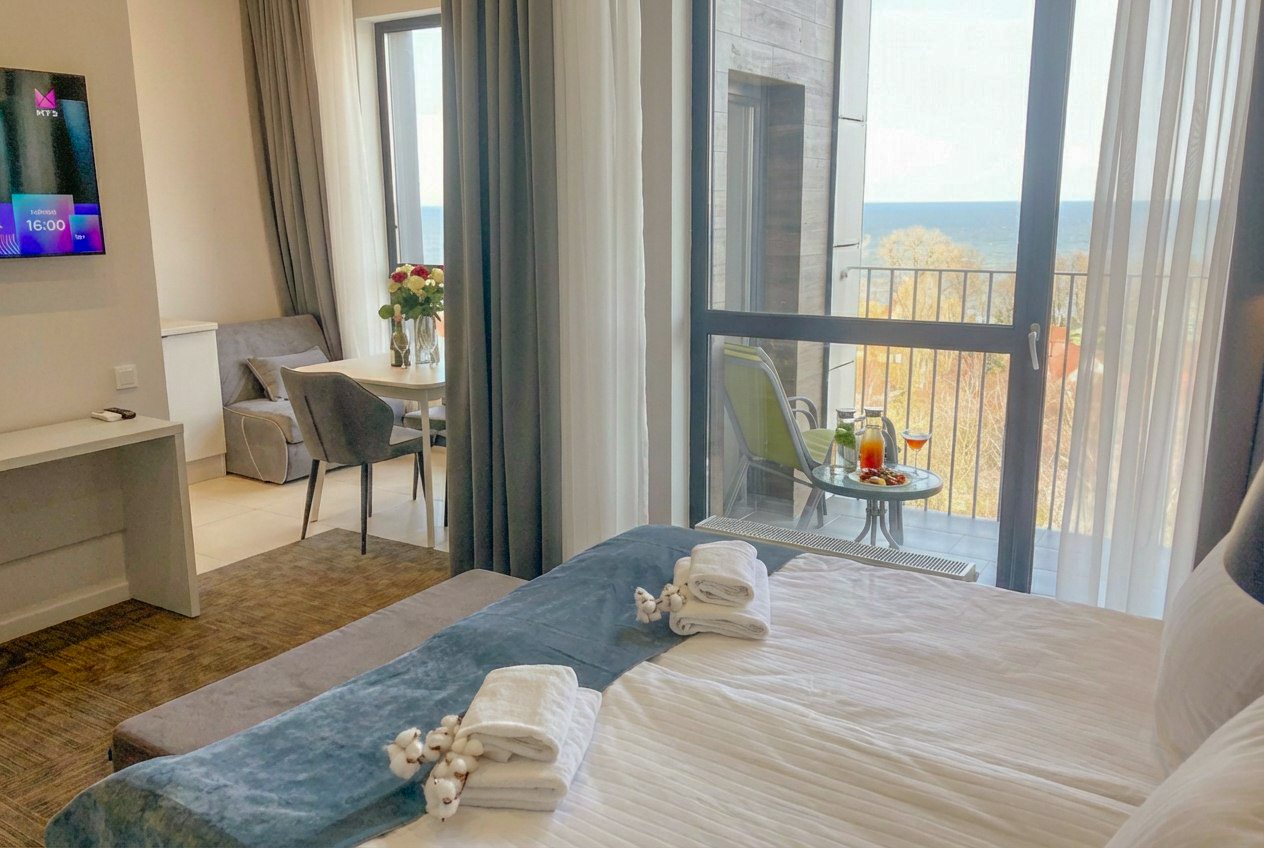 Апартаменты (Sun City Apartments 3 на 9 этаже с видом на море), Апартаменты Сан Сити Апартментс 3