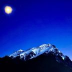 Вид с террасы вечер. На террасу можно выйти прямо из номера