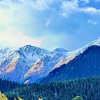 Двухместный (Стандарт с общей террасой и видом на горы | 2 этаж), Гостевой дом Hayat Haus