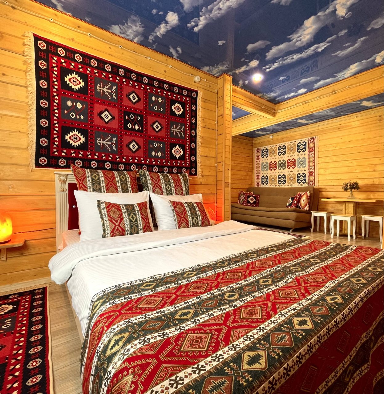 Номер (Двухместный комфорт с общей террасой  и частичным видом на горы), Гостевой дом Hayat Haus