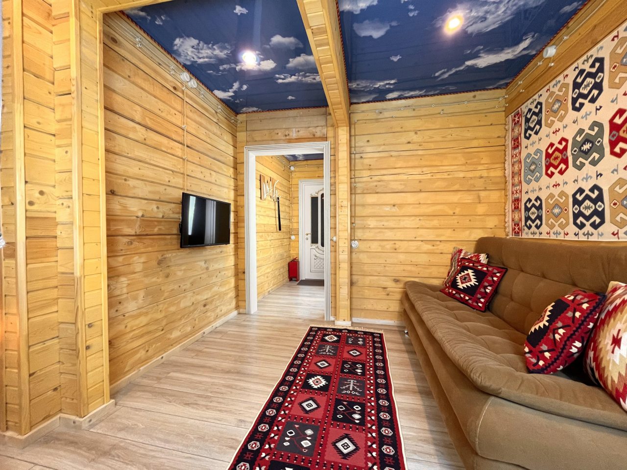 Номер (Двухместный комфорт с общей террасой  и частичным видом на горы), Гостевой дом Hayat Haus