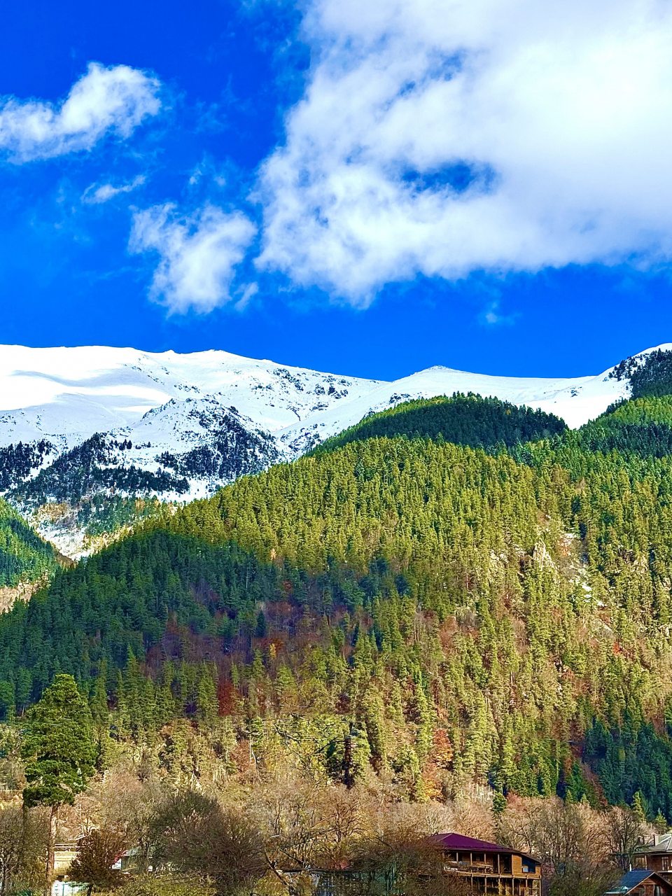 Номер (Двухместный комфорт с общей террасой  и частичным видом на горы), Гостевой дом Hayat Haus