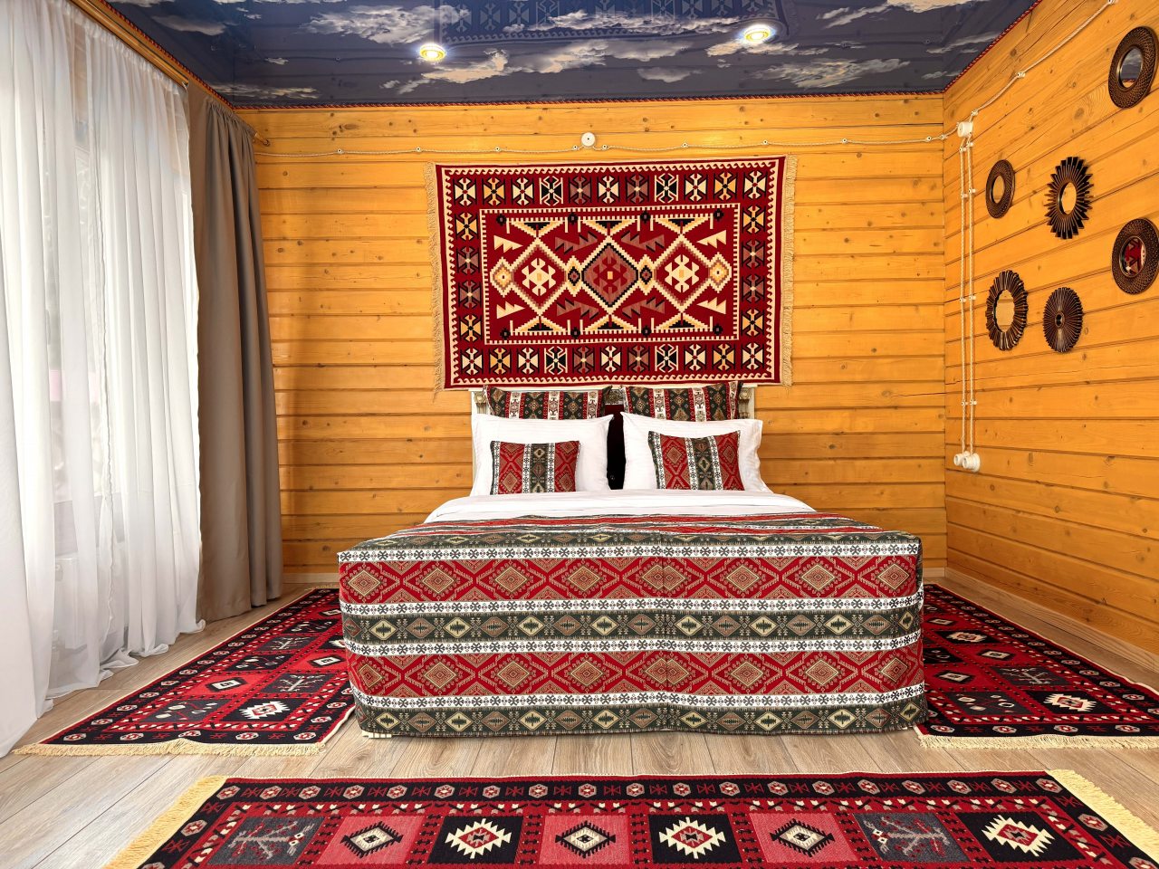 Апартаменты (Двухкомнатный комфорт с общей террасой и видом на горы | 2 этаж), Гостевой дом Hayat Haus