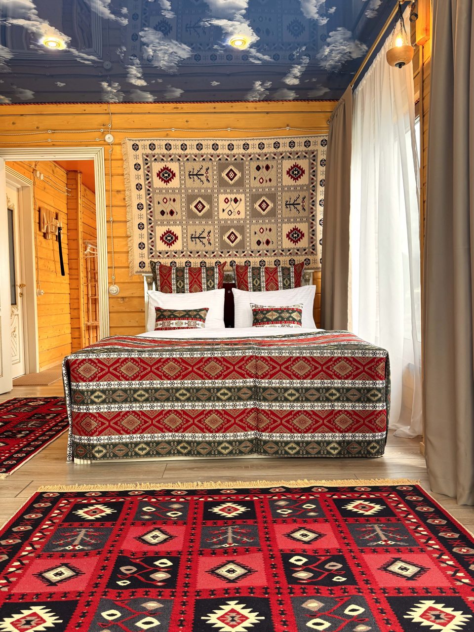 Апартаменты (Двухкомнатный комфорт с общей террасой и видом на горы | 2 этаж), Гостевой дом Hayat Haus