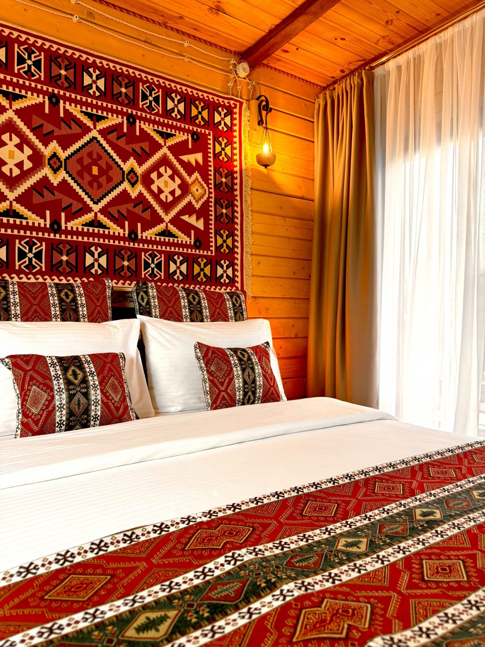 Двухместный (Стандарт с общей террасой и видом на горы | 2 этаж), Гостевой дом Hayat Haus