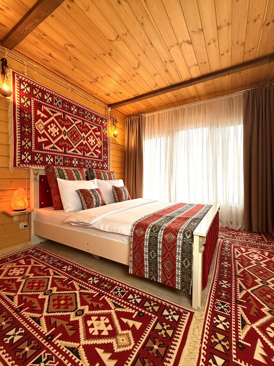 Двухместный (Стандарт с общей террасой и видом на горы | 2 этаж), Гостевой дом Hayat Haus