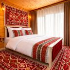 Двухместный (Стандарт с общей террасой и видом на горы | 2 этаж), Гостевой дом Hayat Haus