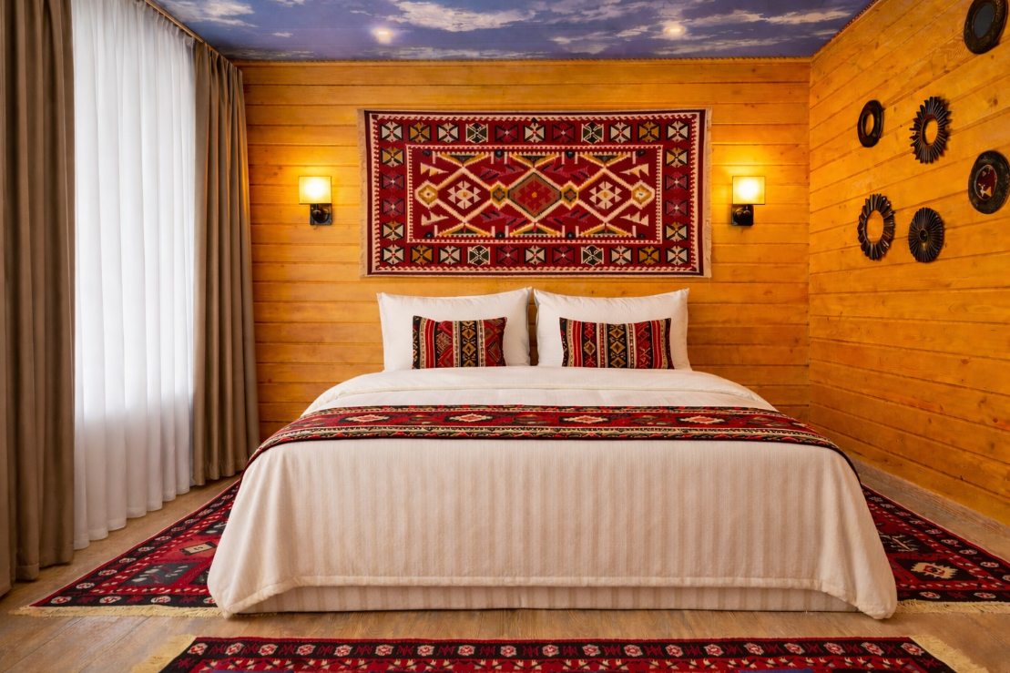 Апартаменты (Двухкомнатный комфорт с общей террасой и видом на горы | 2 этаж), Гостевой дом Hayat Haus