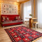 Апартаменты (Двухкомнатный комфорт с общей террасой и видом на горы | 2 этаж), Гостевой дом Hayat Haus