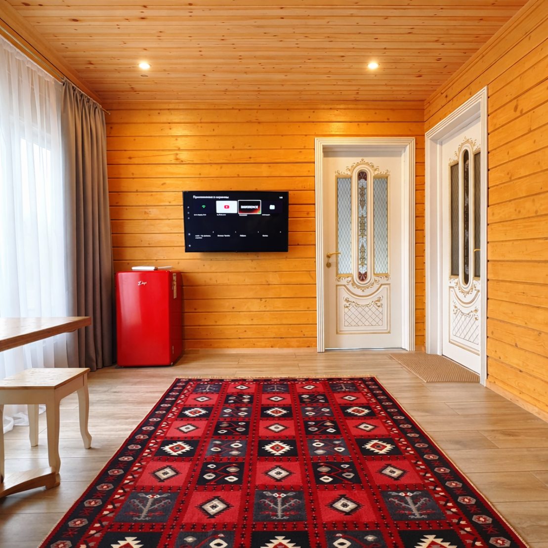 Апартаменты (Двухкомнатный комфорт с общей террасой и видом на горы | 2 этаж), Гостевой дом Hayat Haus