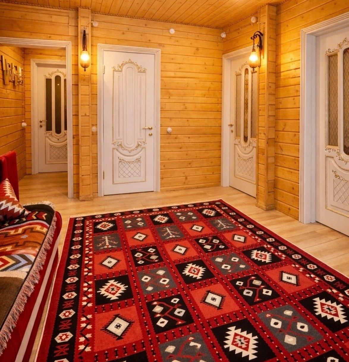 Номер (Трехкомнатный комфорт с общей террасой и видом на горы | 2 этаж), Гостевой дом Hayat Haus