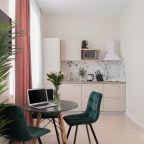 Просторные двухкомнатные апартаменты с кухонной зоной