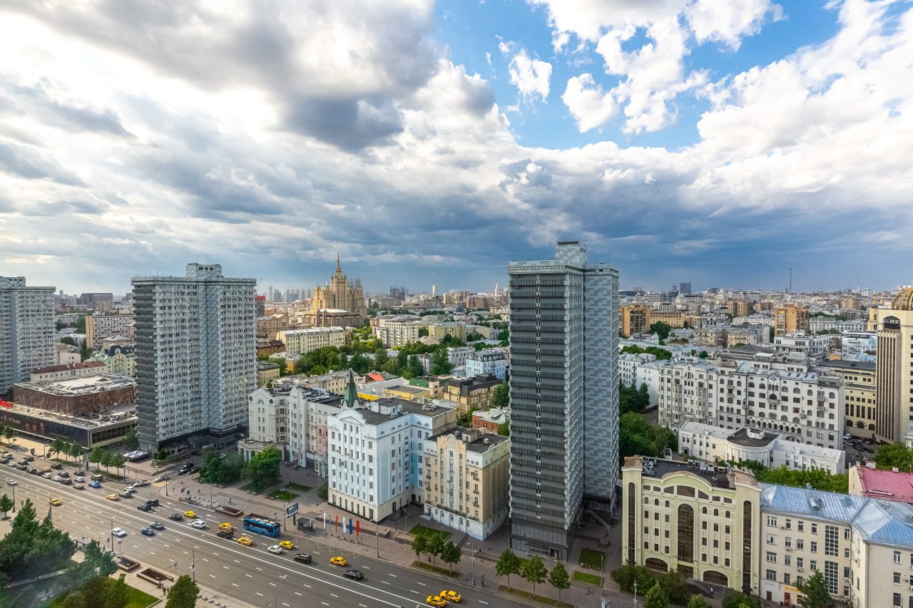 Панорамный вид, VIP Апартаменты на Н.Арбате - 26 этаж