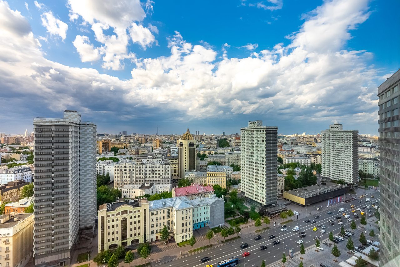 Панорамный вид, VIP Апартаменты на Н.Арбате - 26 этаж