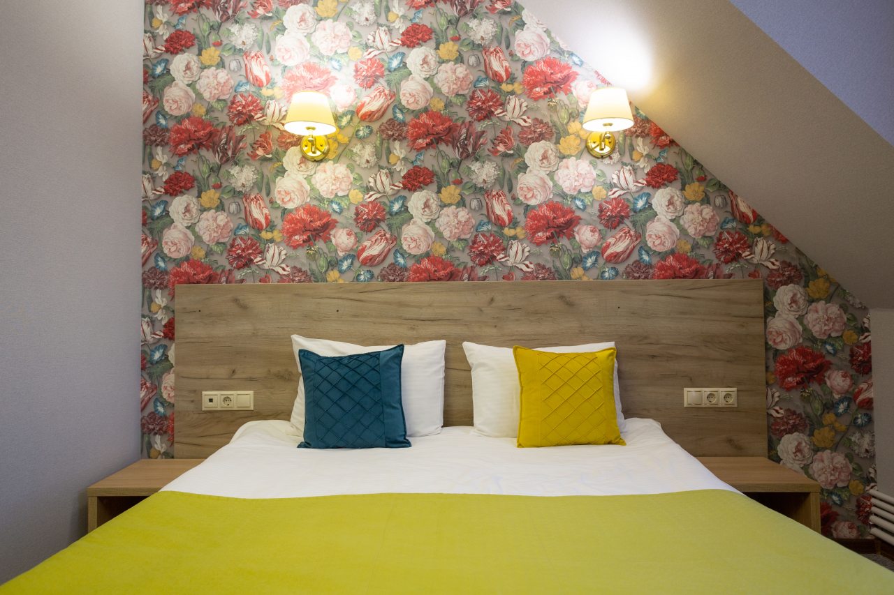 Стандартный однокомнатный номер с двуспальной кроватью