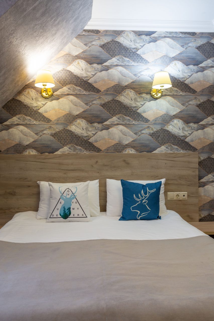 Стандартный однокомнатный номер с двуспальной кроватью