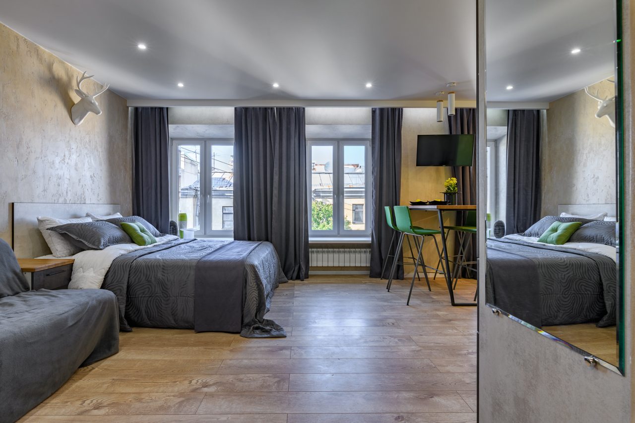 Апартаменты (CH1 GREEN), Апартаменты RentalSPb 3 studios on Chaikovskogo 26