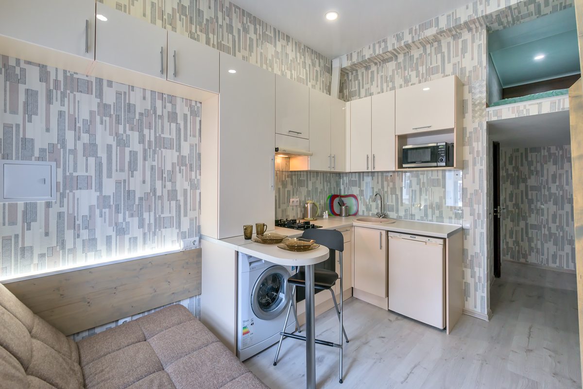 Кухня, Апартаменты RentalSPb 3 Studio at Goncharnaya