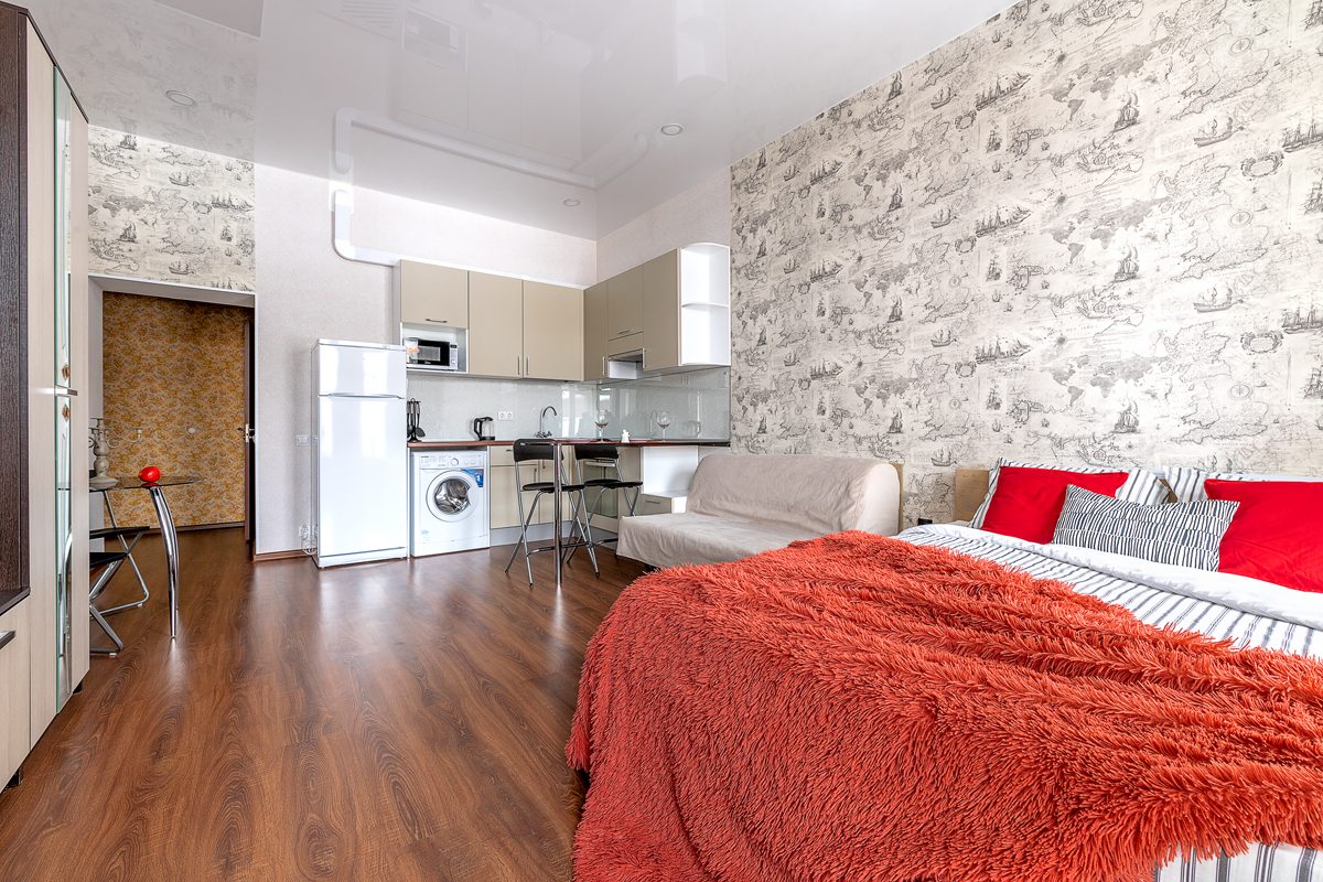 Студио (Wht3), Апартаменты RentalSPb 3 Studio at Goncharnaya