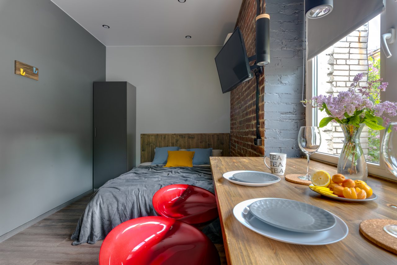 Студио (Двухместный Комфорт), Апартаменты RentalSPb на набережной Макарова