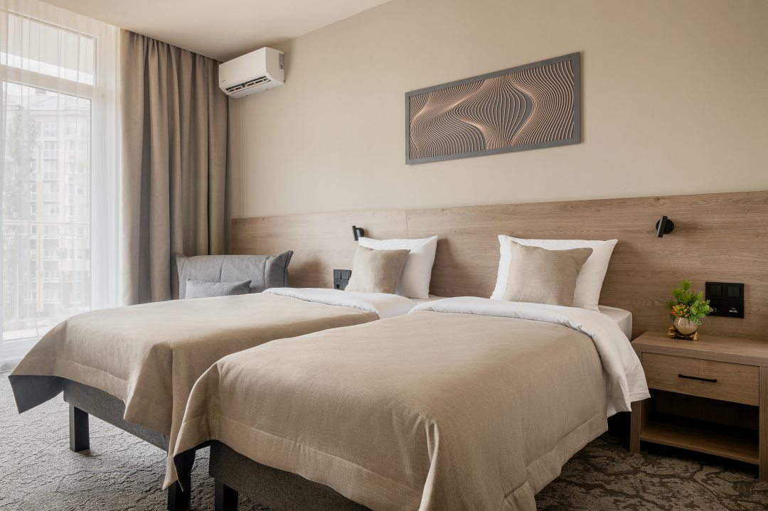 Двухместный (Улучшенный номер с двумя раздельными кроватями) отеля GreenDorf Hotel&SPA, Зеленоградск