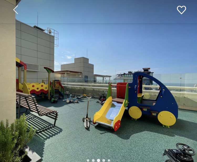 Детская площадка, Апартаменты 3 кмн. с панорамным видом на Дендрарий и Море