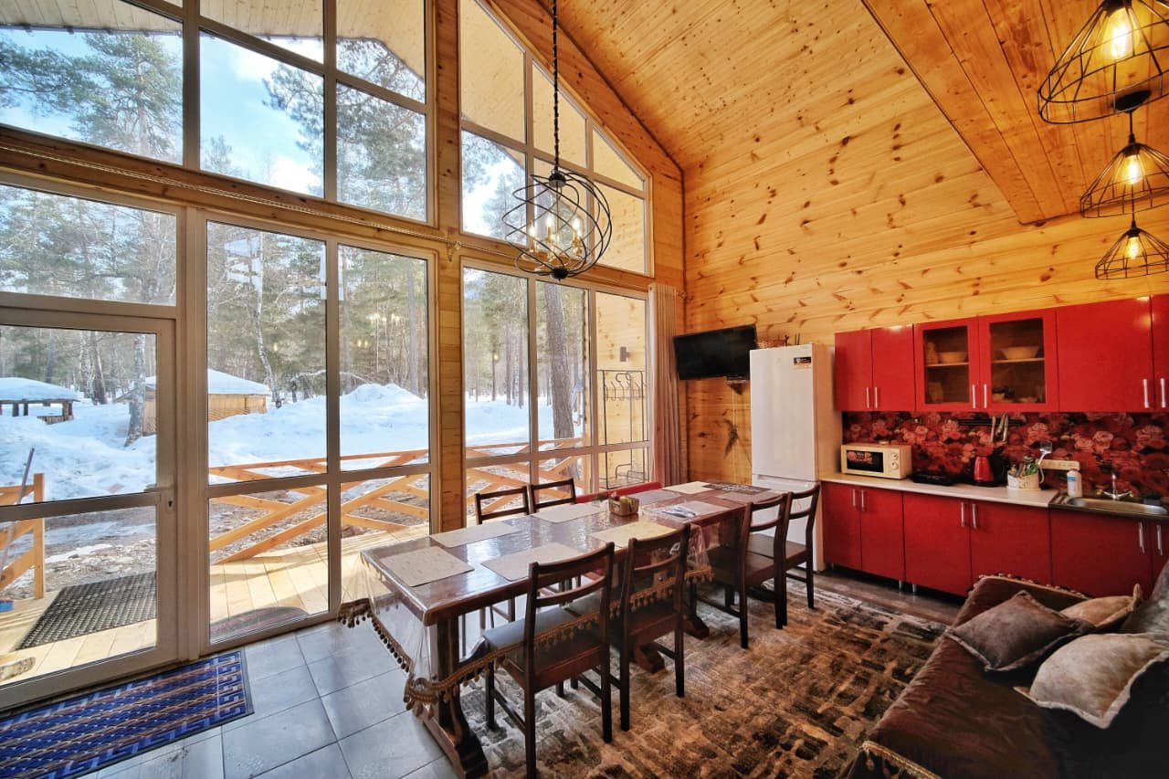 Вилла (Вилла 2 в стиле барнхаус Дорбун с видом на горы), База отдыха Архыз Сити Софийская поляна