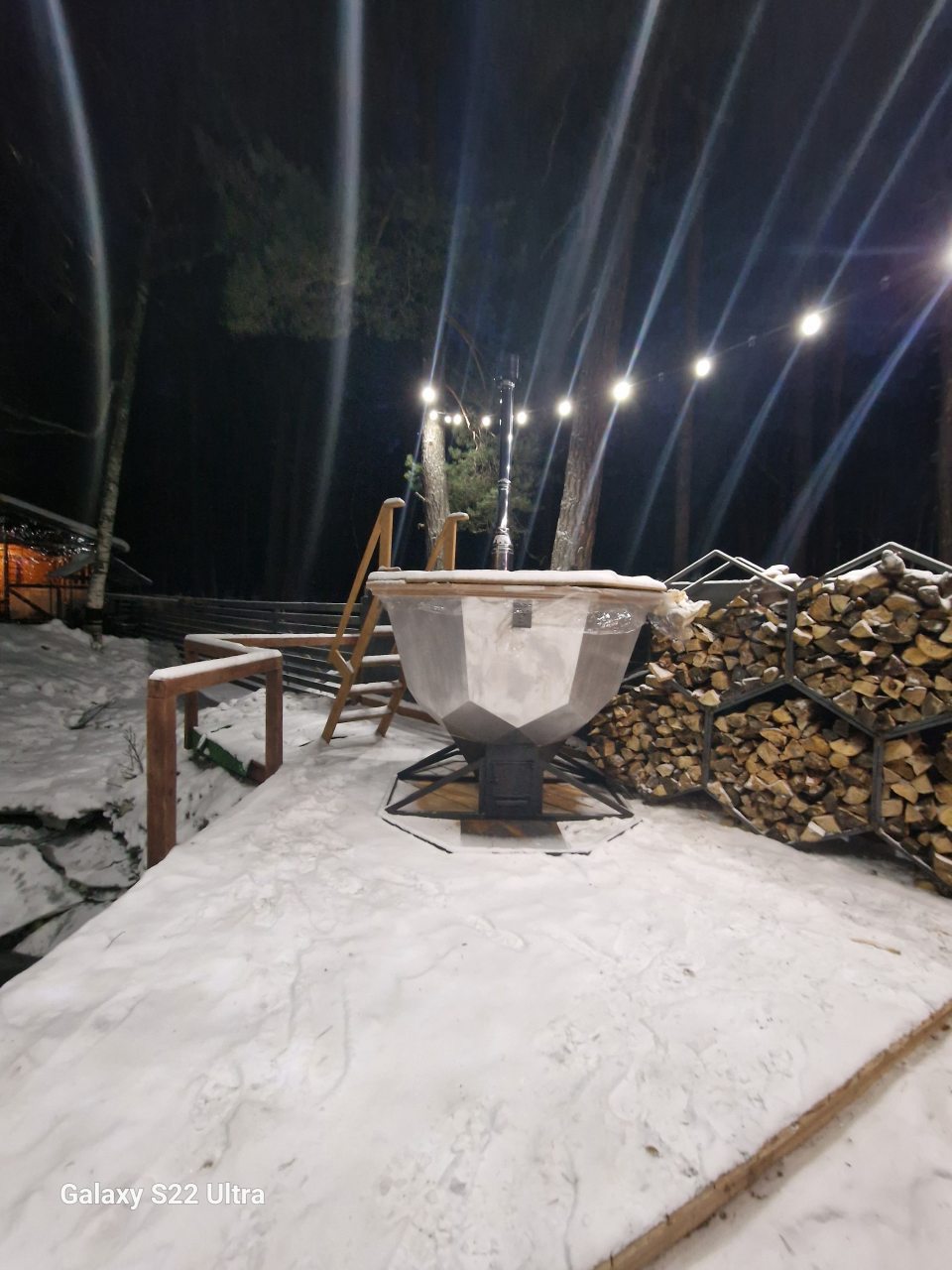 Сибирский чан с купелью, База отдыха Архыз Сити Софийская поляна