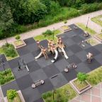 Студио (Двухместная смарт с качелью и лоджией (Серая)), Апартаменты Pavlov на Уральской