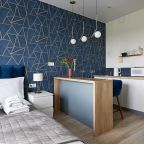 Двухместный (Комфортная студия с панорамными окнами (Синяя)), Апартаменты Pavlov на Уральской