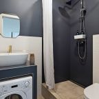 Двухместный (Комфортная студия с панорамными окнами (Синяя)), Апартаменты Pavlov на Уральской