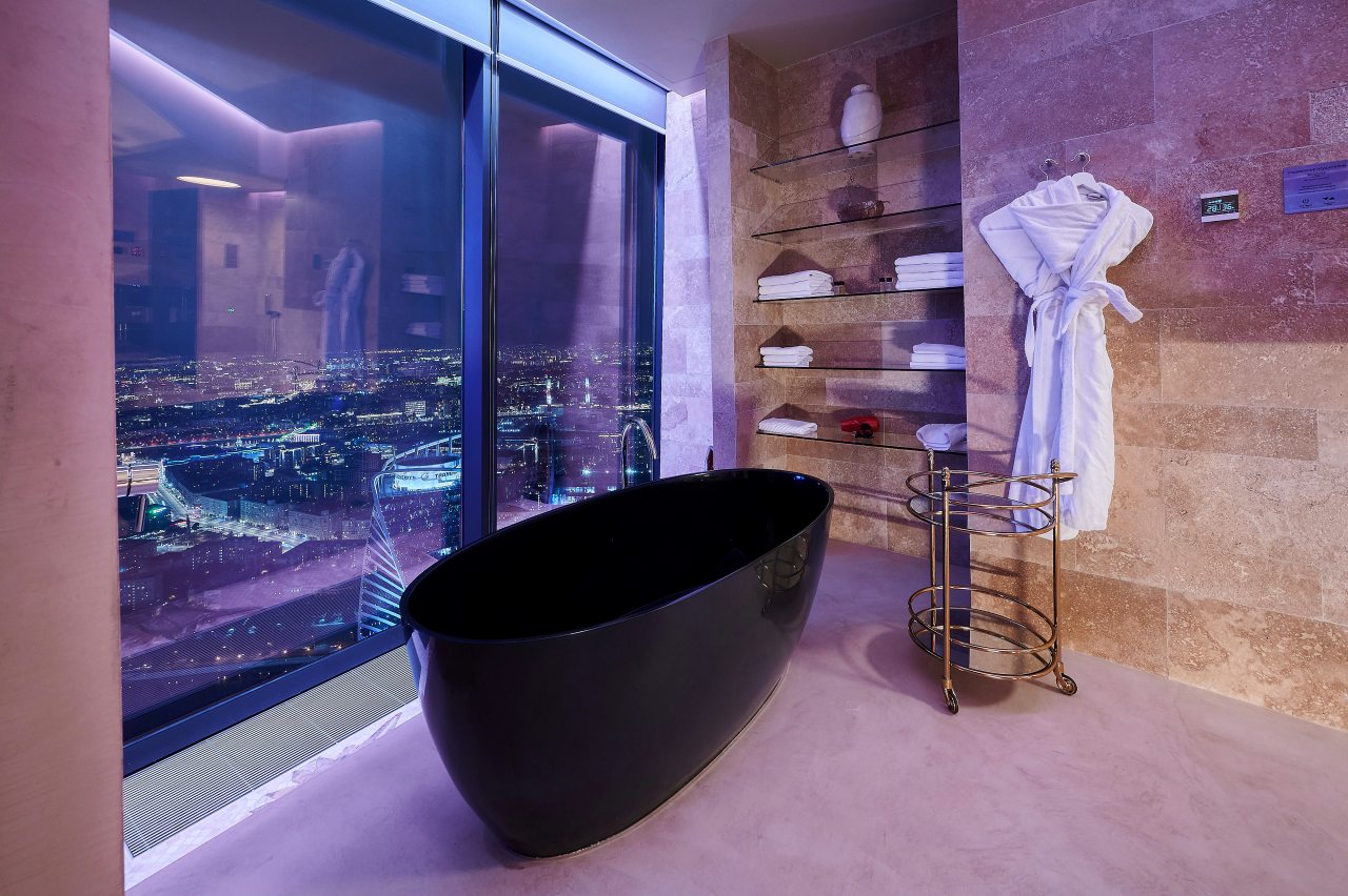 Студио (Spa у Вас дома на 77 этаже!), Апартаменты New level city