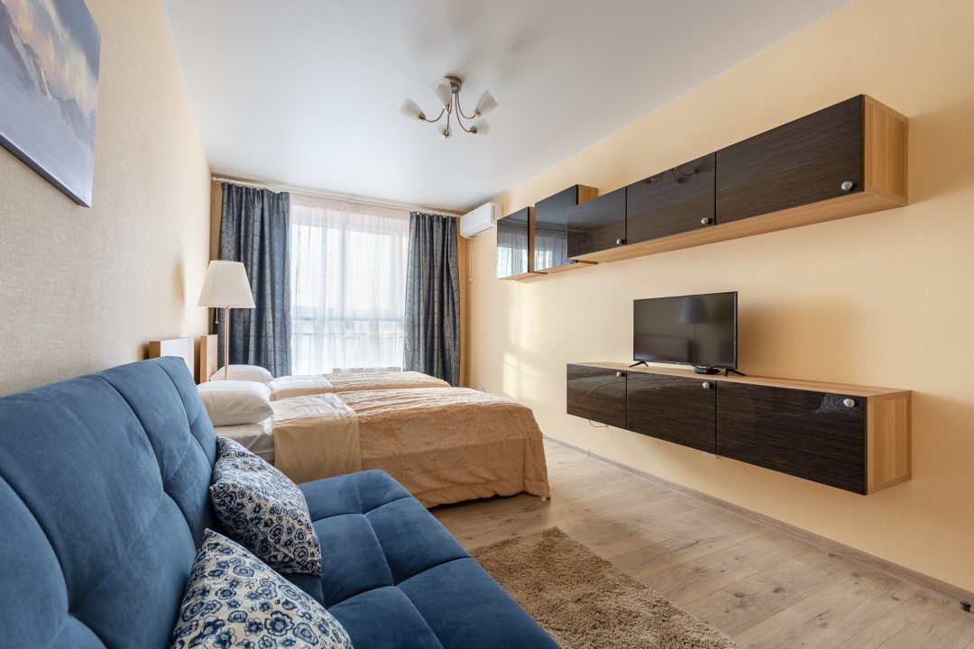 Апартаменты (Однокомнатные Делюкс с двумя раздельными кроватями) апартамента Zipapartments, Краснодар