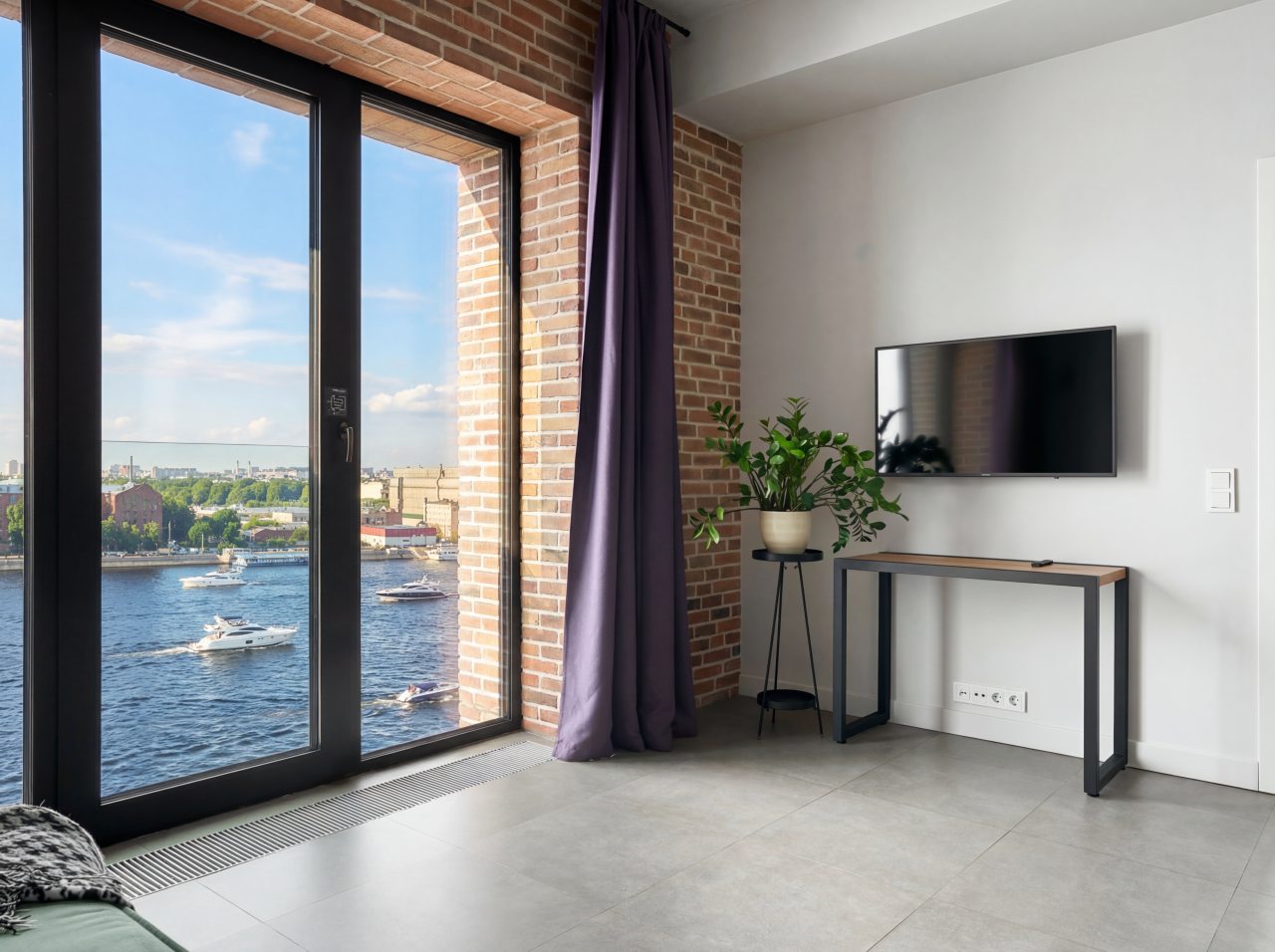 Апартаменты (Панорамные апартаменты с видом на Неву - 2 сп), Апарт-отель SV Loft Apartments